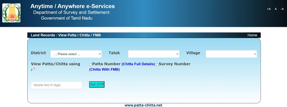Tamil Nadu e-Services Portal
